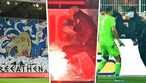 Das erste Bundesliga-Derby zwischen Union Berlin und Hertha BSC (1:0) hatte es in sich – zumindest die Fans brannten im wahrsten Sinne des Wortes ein Feuerwerk ab. Zwischenzeitlich rückte der Sport sogar in den Hintergrund.