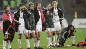 6 Punkte: 1. FC Nürnberg in der Saison 2005/06. Der FCN hatte mit dem Abstieg nichts zu tun und holte noch 38 Punkte.