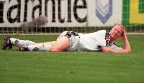 5 Punkte: Borussia Mönchengladbach in der Saison 1998/99. Die Fohlen holten nur vier Siege und stiegen als Tabellenschlusslicht ab.