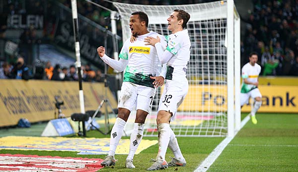 Gladbachs Alassane Plea sorgte für das Tor zum 1:0 gegen den SC Paderborn.