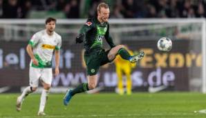 Platz 2: Maximilian Arnold (VfL Wolfsburg) - 42 mal gefoult worden.