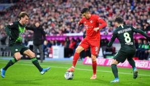 Platz 12: Robert Lewandowski (FC Bayern München) - 27 mal gefoult worden.