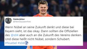 "Ich bin überzeugt, dass Alex bis Saisonende alles für unseren Verein geben wird", sagte Sportvorstand Jochen Schneider im offiziellen Statement. Die meisten Fans wünschen sich aber jetzt schon Ersatzkeeper Markus Schubert als Nummer eins.