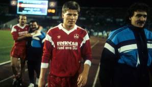 Platz 22: Stefan Reuter (1. FC Nürnberg). 100. Spiel am 21. Mai 1988 mit 21 Jahren, 7 Monaten und 5 Tagen.