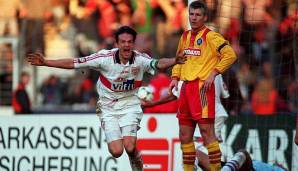 Fredi Bobic (VfB Stuttgart) in der Saison 1995/96 – 17 Tore: Die Buden des heutigen Managers von Eintracht Frankfurt wirkten sich kaum auf die Tabellensituation der Schwaben aus. Am Ende wurde der VfB Zehnter.