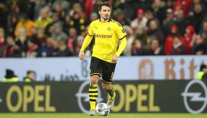 Platz 8: Mats Hummels (Borussia Dortmund) - 1268 Ballkontakte in 15 Spielen.