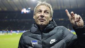 Comeback der Hinrunde: Jürgen Klinsmann (Hertha BSC). Überraschend hatte der 55-Jährige den glücklosen Covic abgelöst. 3 Wochen zuvor wurde er bereits Aufsichtsratsmitglied. Die Bilanz aus den letzten 4 Spielen ohne Niederlage (8 Punkte) spricht für ihn.