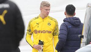 Erling Haaland wird beim Rückrundenauftakt von Borussia Dortmund wohl nur auf der Bank sitzen.