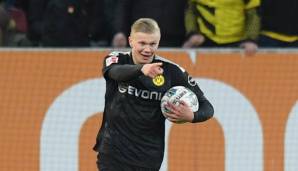 Erling Haaland traf am Wochenende drei Mal für den BVB gegen den FC Augsburg.
