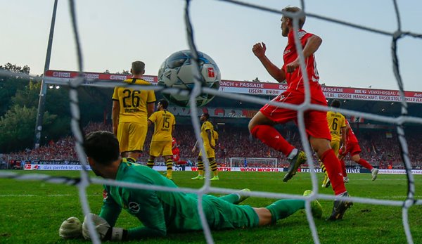 In der Hinrunde gewann Union Berlin gegen Borussia Dortmund überraschend mit 3:1.