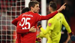 Platz 8: Thomas Müller (FC Bayern München) - 36 kreierte Chancen in 17 Spielen.