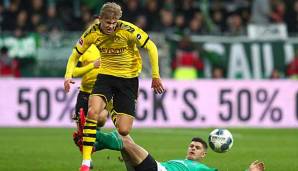 Erling Haaland hat beim Spiel gegen Werder Bremen wieder getroffen
