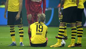 Julian Brandt verletzte sich im Spiel gegen Bayer Leverkusen.