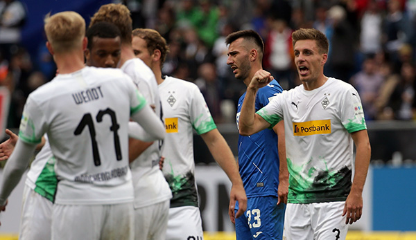 Patrick Herrmann und Borussia Mönchengladbach setzten sich im Hinspiel im Kraichgau mit 3:0 gegen die TSG 1899 Hoffenheim durch.