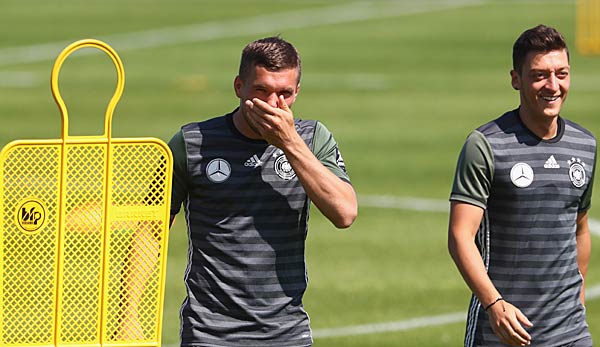 Podolski und Özil waren offenbar ein Thema bei Hertha BSC.