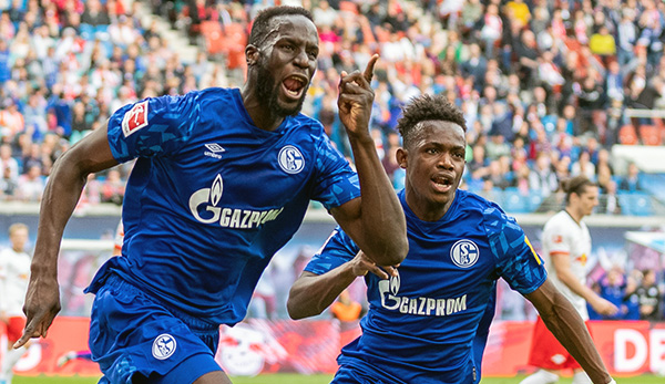 Salif Sane und Rabbi Matondo erzielten im Hinspiel in Leipzig zwei der drei Treffer für den FC Schalke 04.