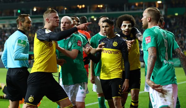 Werder Bremen schlug Borussia Dortmund Anfang des Monats in einem hitzigen Pokalspiel mit 3:2.