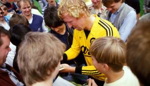 Platz 9: Horst Hrubesch am 5.10.1985 beim 5:2 gegen den KFC Uerdingen (Tor zum 2:1) - 34 Tage, 168 Tage alt.