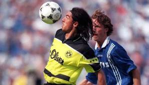 PAULO SOUSA: Kam 1996 als Champions-League-Sieger von Juventus. Nur 12 Monate später schnappte er sich mit dem BVB den Henkelpott – und das auch noch mit einem 3:1-Sieg gegen Ex-Verein Juventus!