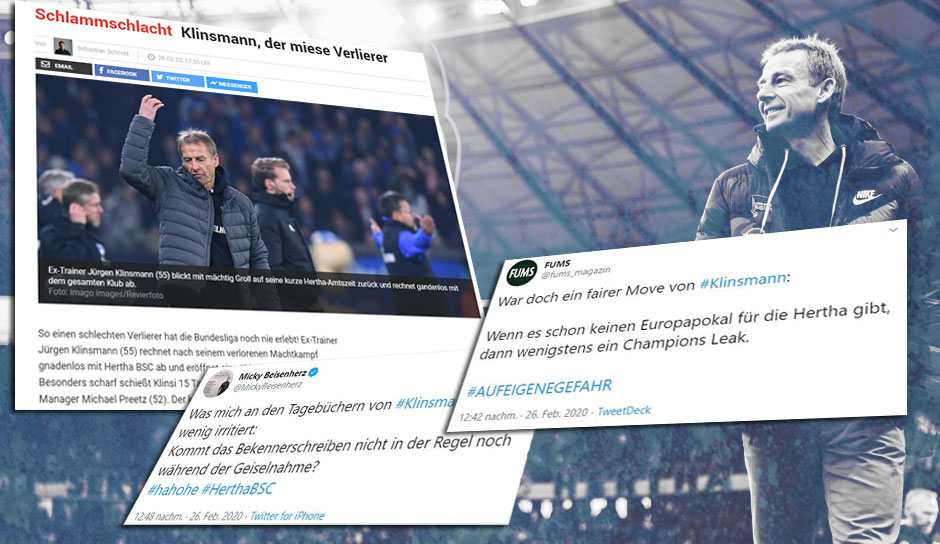 Das Klinsmann-Protokoll hält die Fußball-Welt in Atem. Hier gibt's die Reaktionen aus dem Netz und von diversen deutschen Zeitungen. Viel Spaß!
