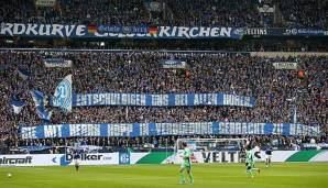 Dieses Transparent war bei Schalke - Hoffenheim zu sehen