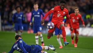 Alphonso Davies bereitete im Hinspiel beim FC Chelsea mit einem beeindruckenden Flügellauf den Treffer von Robert Lewandowski zum 3:0-Endstand vor.