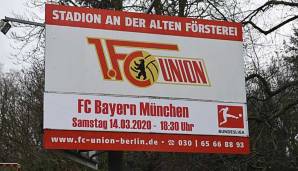 Das Spiel zwischen Union Berlin und dem FC Bayern München wird Stand jetzt mit Zuschauern stattfinden.