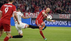 Platz 1: Arjen Robben (von 2009 bis 2019 bei Bayern) - 20 Tore