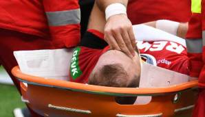 Rafael Czichos vom 1. FC Köln hofft nach seiner Ende Februar erlittenen Verletzung an der Halswirbelsäule noch auf Einsätze in dieser Saison.