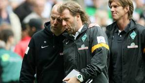 Verbrachten viele Jahre gemeinsam in der Bundesliga bei Hannover 96, Eintracht Frankfurt und Werder Bremen: Thomas Schaaf und Assistent Wolfgang Rolff.