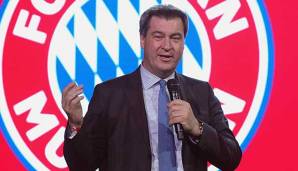 Als LAndesvater selbstverständlich Fan des FC Bayern München: Bayerns Minsterpräsident Markus Söder.