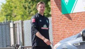 Werder Bremens Trainer Florian Kohfeldt ist vor der Montagspartie gegen Bayer Leverkusen positiv gestimmt.