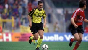 GERHARD POSCHNER (von der Saison 1991/92 bis 1993/94): Beim BVB schaffte er seinen Durchbruch und bildete gemeinsam mit Rummenigge und Zorc das Grundgerüst im Dortmunder Mittelfeld. Nach vier Jahren kehrte er nach Stuttgart zurück.