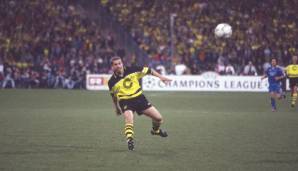 LARS RICKEN (von der Saison 1993/94 bis 1995/96): Legendär, als er im CL-Finale 1997 gegen Juventus mit einem Lupfer den 3:1-Endstand bescherte. Seit 2014 ist er Nachwuchskoordinator beim BVB.