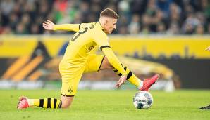 Platz 4: Thorgan Hazard (Borussia Dortmund): 10 Vorlagen in 24 Spielen.