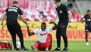 Schmerzen bei Cordoba: Im Spiel gegen RB Leipzig hatte der Angreifer etwas abbekommen.