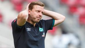 Werder-Trainer Florian Kohfeldt könnte mit dem Klub am kommenden Wochenende absteigen.