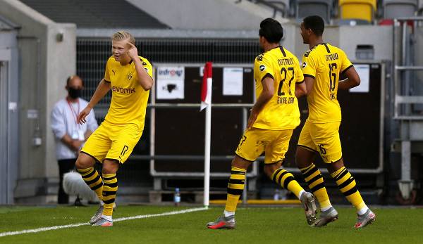 Mit einem Treffer in der Nachspielzeit entschied Haaland das Spiel gegen Fortuna Düsseldorf.