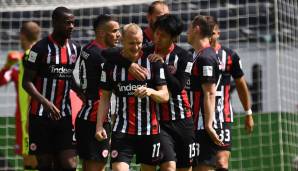 Platz 3 – Eintracht Frankfurt | Facebook: 13 | Instagram: 11 | YouTube: 12,2 | Twitter: 12,5 | Gesamt: 48,7