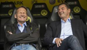 Dürfen sich nach dem Transfer von Jude Bellingham freuen: BVB-Geschäftsführer Hans-Joachim Watzke und Sportdirektor Michael Zorc.