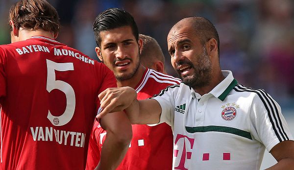 Pep Guardiola und Emre Can arbeiteten beim FC Bayern zusammen.