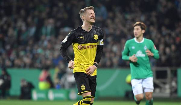 Marco Reus verletzte sich im DFB-Pokal-Viertelfinale gegen Werder Bremen.