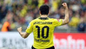 HENRIKH MKHITARYAN (von 2013 bis 2016 beim BVB): Kam für die Dortmunder Rekordsumme von 27,5 Millionen Euro aus Donezk in den Signal Iduna Park und war bis zu seinem Abgang 2016 unumstrittener Stammspieler beim BVB.