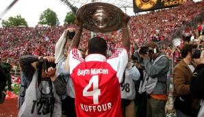 Samuel Kuffour (von 1993 bis 2005 bei Bayern): Der Ghanaer gehört zu den besten afrikanischen Bundesliga-Spielern aller Zeiten. "Samy" gewann neben der Champions League 2001 13 weitere Titel mit dem FCB.