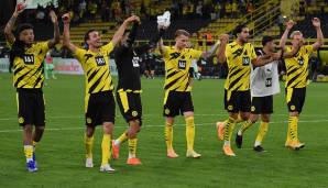 Borussia Dortmund hat sich am 1. Spieltag mit 3:0 gegen Gladbach durchgesetzt.