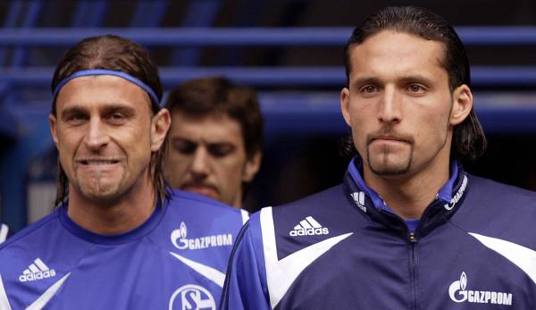 Gemeinsam eine Bank beim FC Schalke 04: Marcelo Bordon und Kevin Kuranyi.