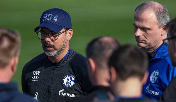 Haben eine ungewisse Zukunft vor sich: Schalke-Trainer David Wagner und Sportvorstand Jochen Schneider.
