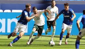 33. Spieltag 19/20 (20.06.2020): FC Schalke – VFL WOLFSBURG 1:4. Am vorletzten Spieltag schießen die Wölfe die Schalker mit 4:1 ab. S04 verschläft die erste Halbzeit, wacht zu spät auf und kann letztlich nur noch Ergebniskosmetik betreiben.