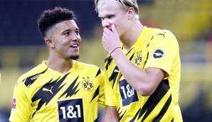 Platz 19 – Datum: 18.01.2020 | Team: Borussia Dortmund | Tor-Duo: Erling Haaland (19 Jahre, 181 Tage) & Jadon Sancho (19 Jahre, 299 Tage) gegen Augsburg | kombiniertes Alter: 39 Jahre, 115 Tage
