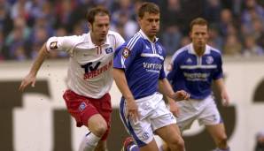 Saison 2000/01, Ebbe Sand (Schalke 04) und Sergej Barbarez (Hamburger SV): 22 Tore - Torschützenkönig.